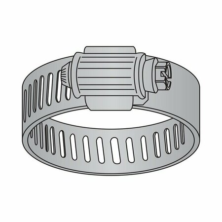 HERITAGE Hose Clamp, Gen Purp, SAE #8 All SS316 HCGP-111-008-500